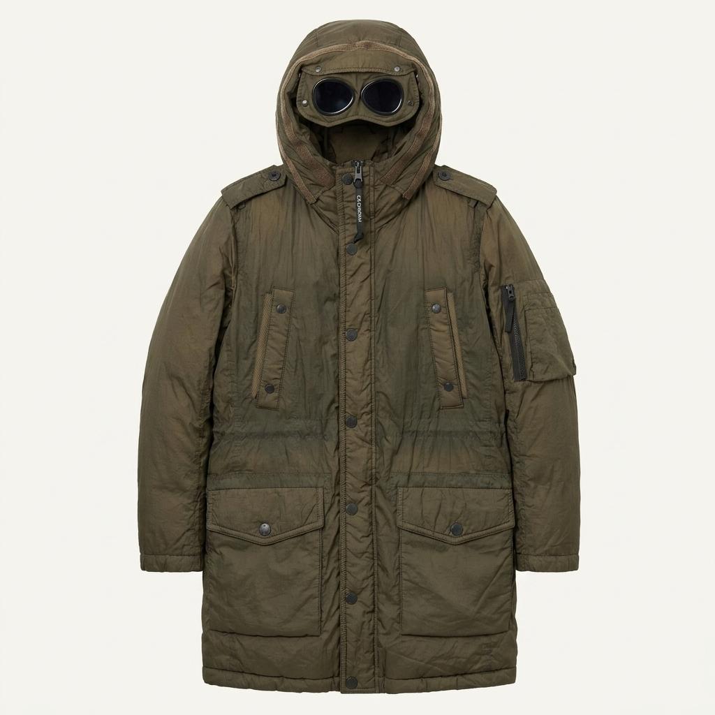 CP.Company CP컴퍼니 카키브라운 고글 다운패딩 1