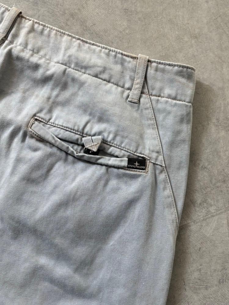 Stone Island 스톤아일랜드 라이트블루 가먼트다잉 치노 팬츠 8