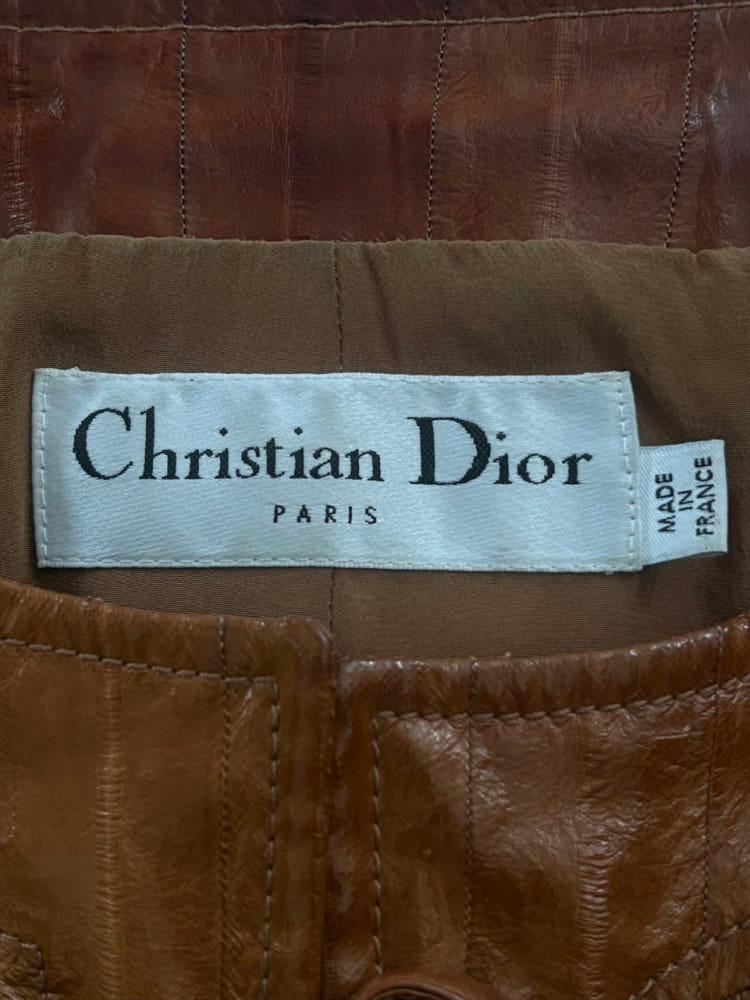 Christian Dior 크리스찬 디올 브라운 레더자켓 9