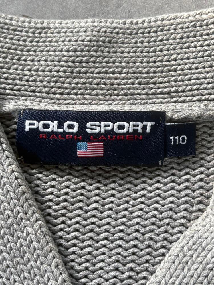 Polo 폴로 스포츠 헤비 코튼 그레이 브이넥 니트 6