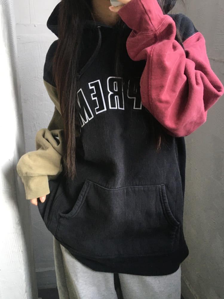 Supreme 슈프림 컬러블록 아치로고 후드티 4
