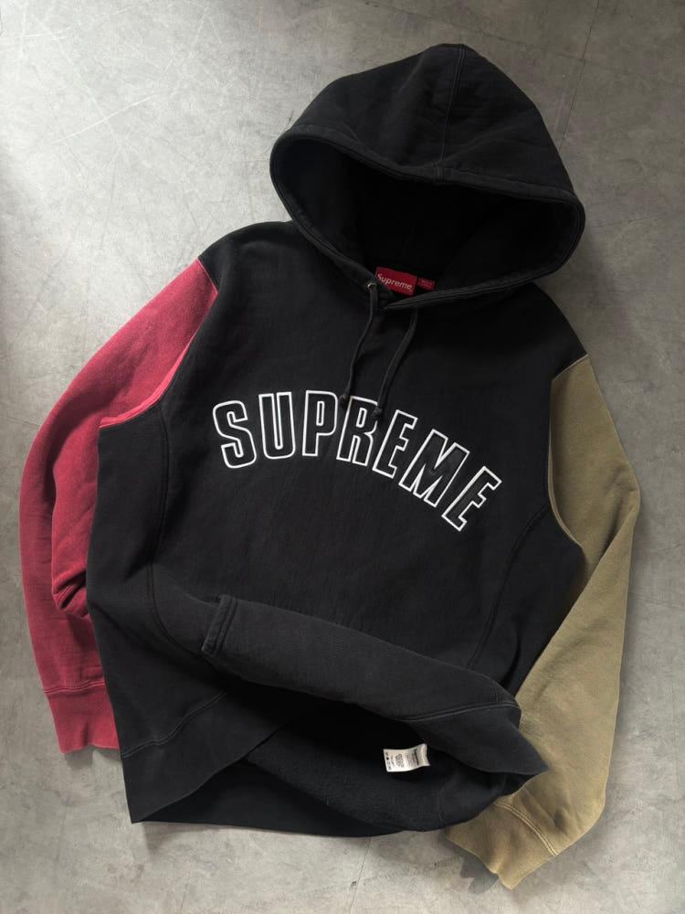 Supreme 슈프림 컬러블록 아치로고 후드티 6