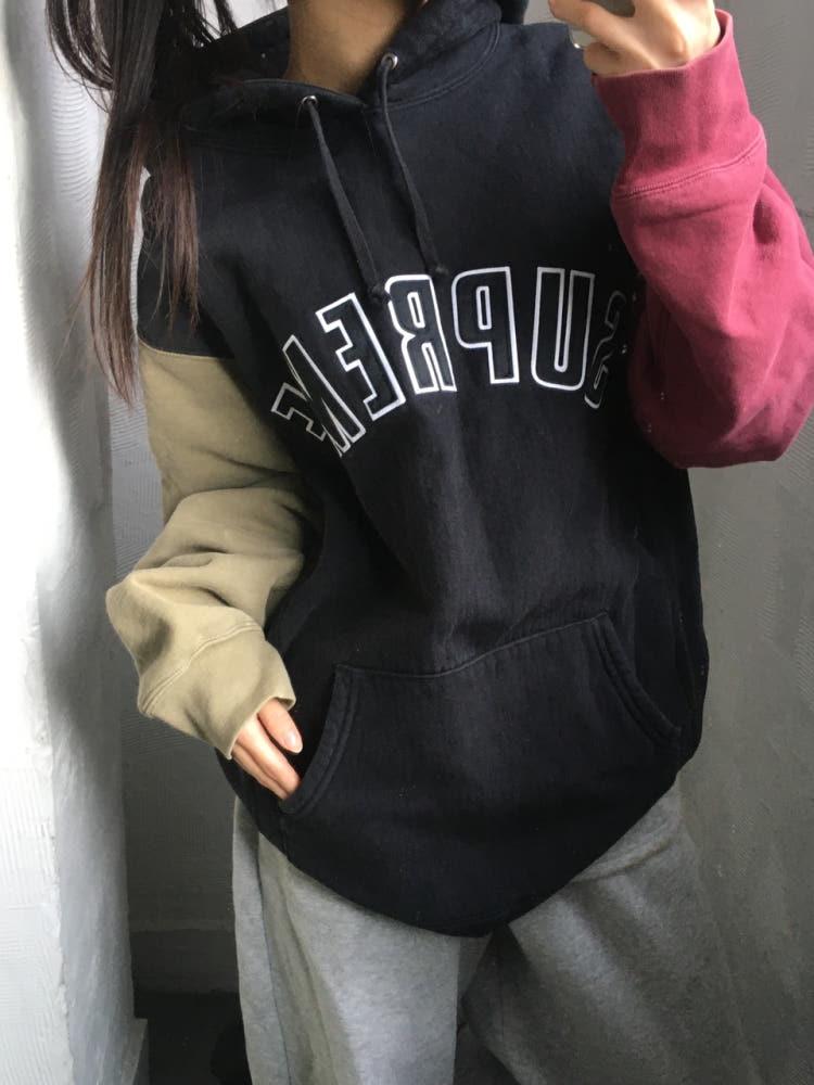 Supreme 슈프림 컬러블록 아치로고 후드티 3