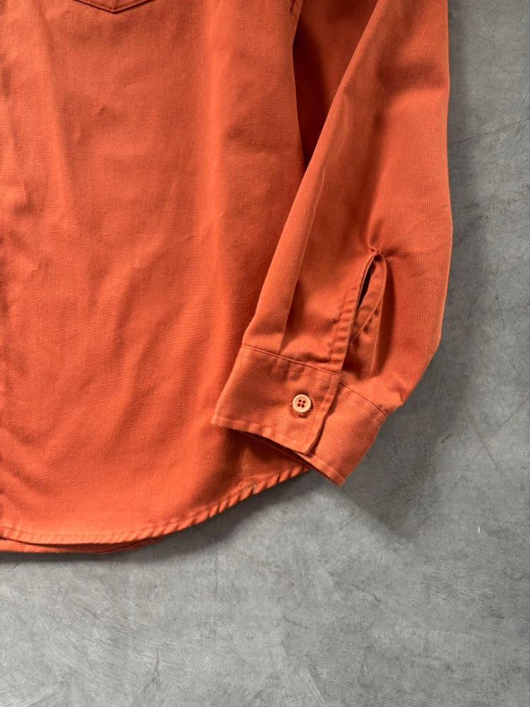 Supreme 슈프림 로고 오렌지 컬러 워크 셔츠 9
