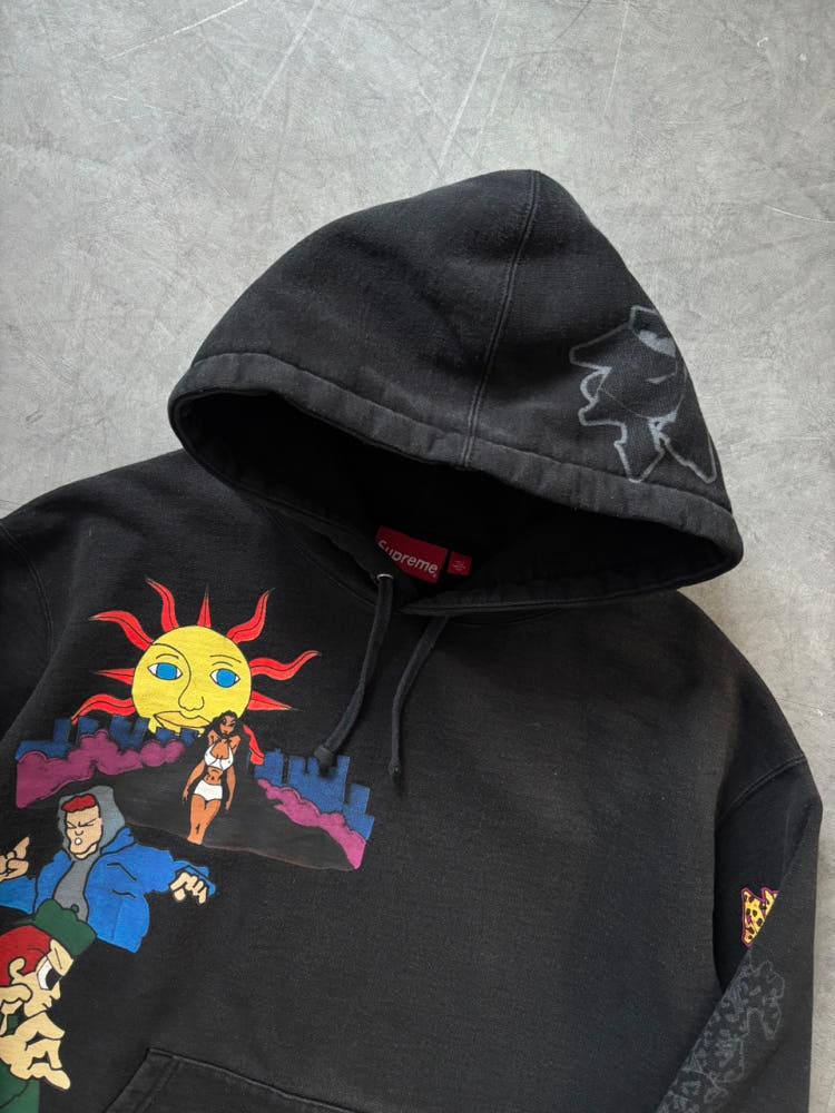 Supreme 슈프림 23FW 선 라이즈 블랙 후드티 7