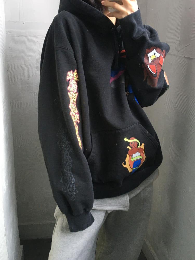 Supreme 슈프림 23FW 선 라이즈 블랙 후드티 3