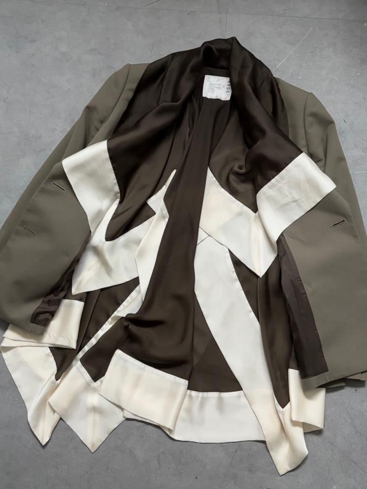 Sacai 사카이 브라운 레이어드 블레이저 7