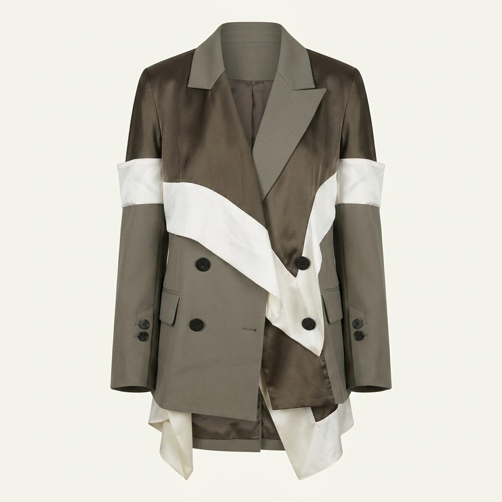 Sacai 사카이 브라운 레이어드 블레이저 1