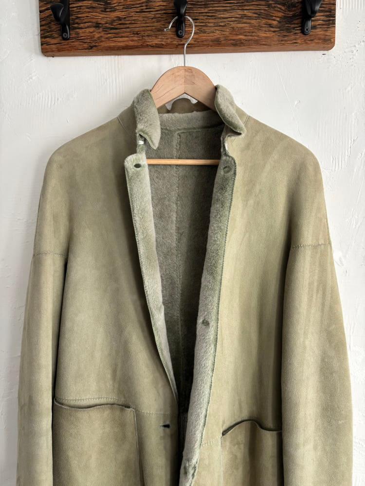 Burberry 버버리 퍼 안감 라이트 카키 시어링 자켓 5