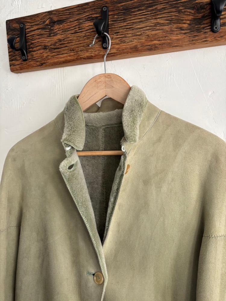 Burberry 버버리 퍼 안감 라이트 카키 시어링 자켓 6