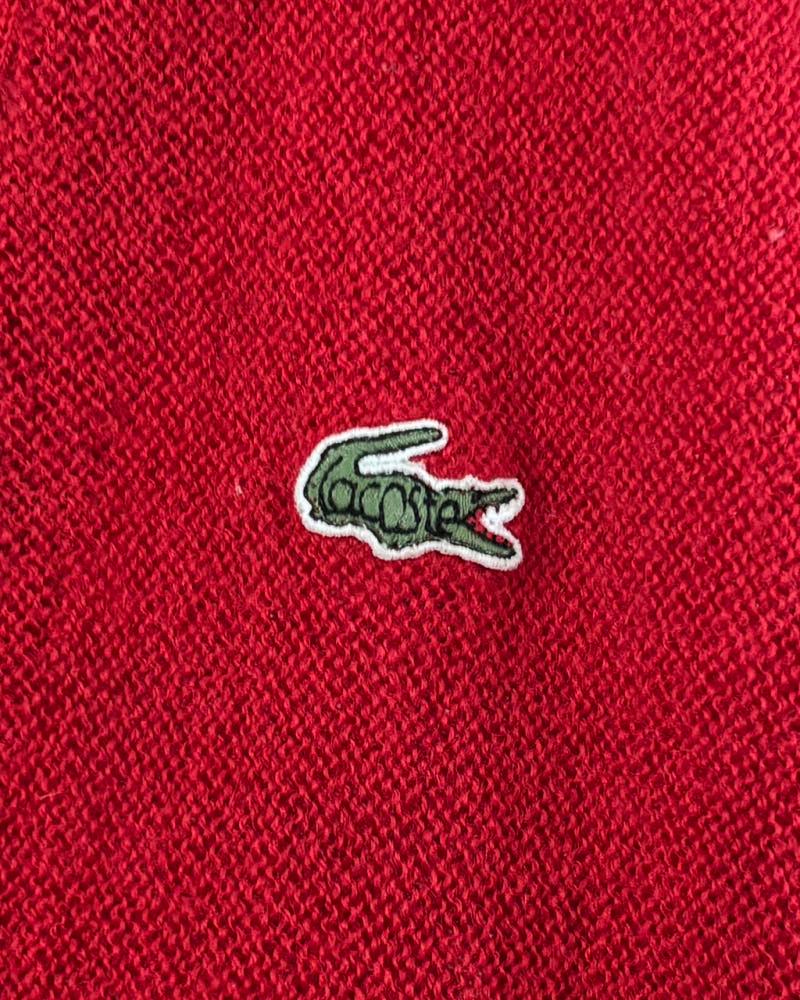 Lacoste 라코스테 레드컬러 브이넥 울 가디건 7