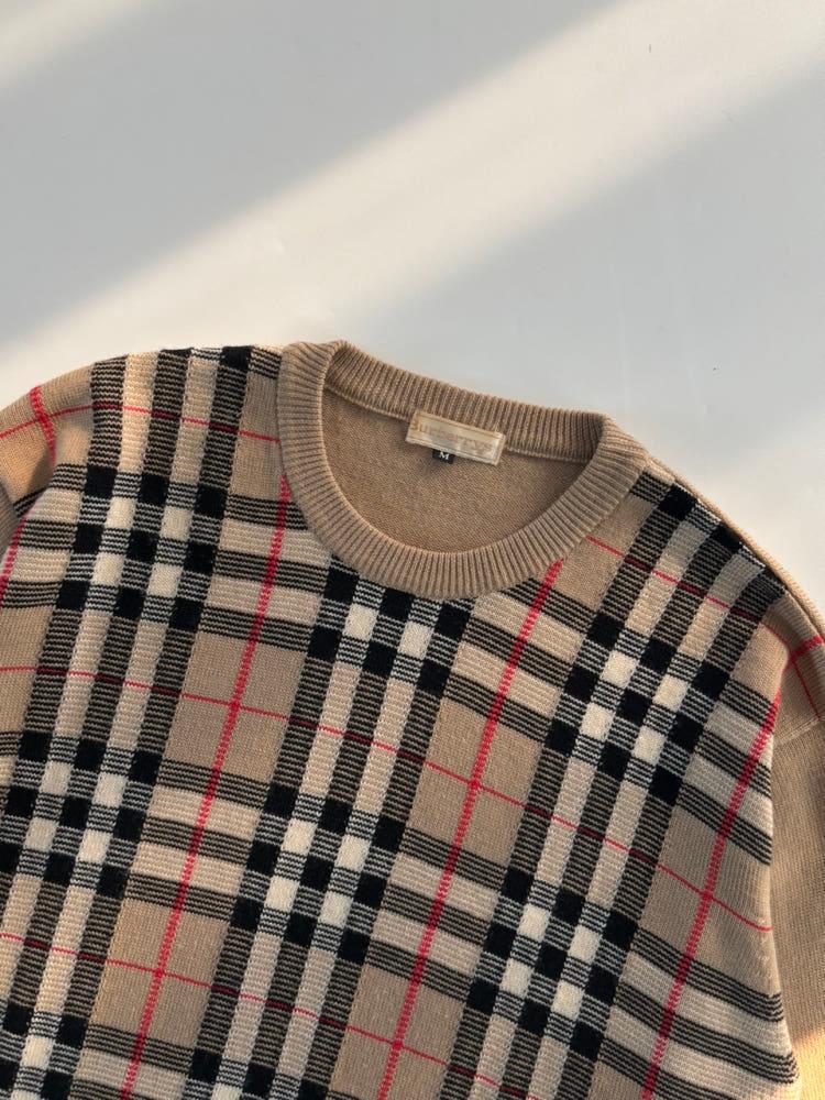 Burberry 버버리 90s 노바체크 울 니트 5