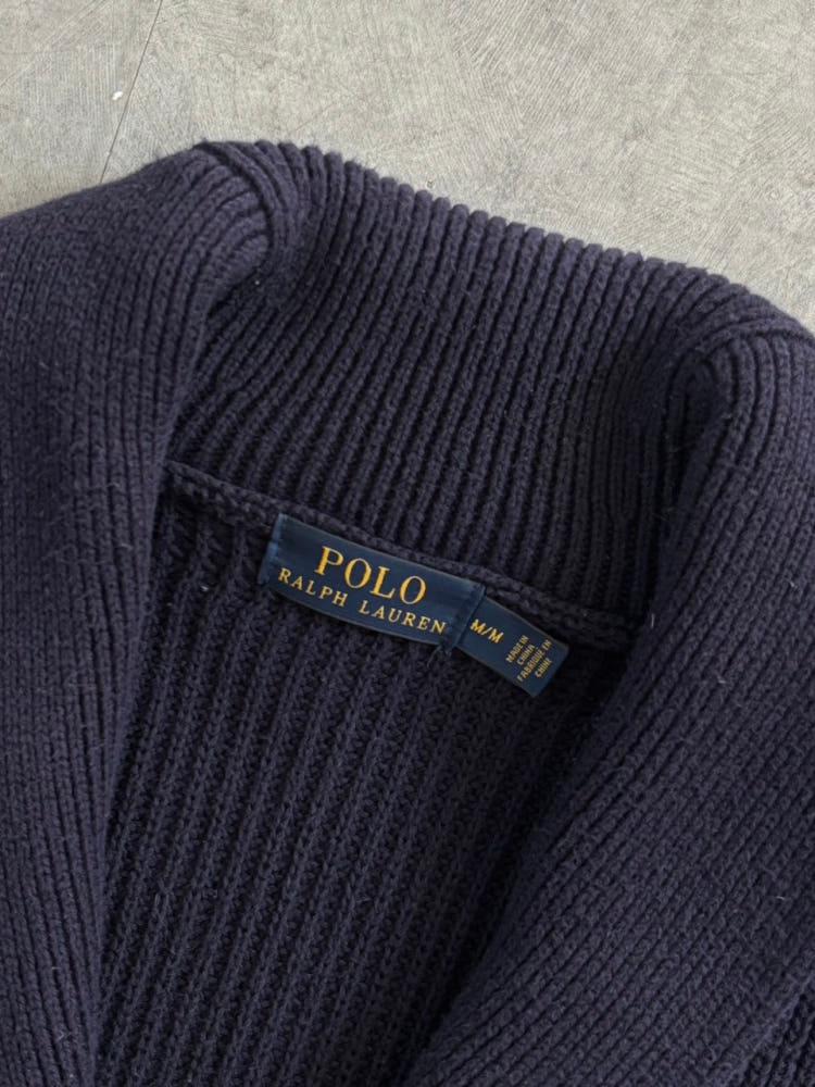 Polo 폴로 랄프로렌 신형라벨 네이비 숄카라 가디건 6