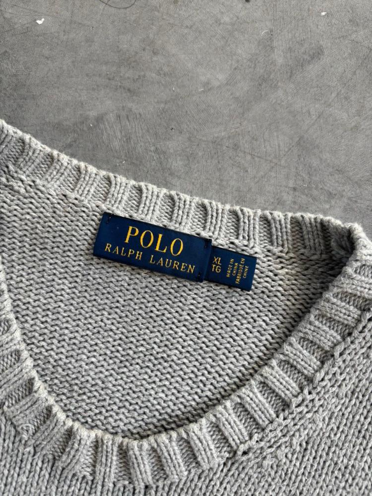 Polo 폴로 랄프로렌 신형라벨 그레이 라운드넥 니트 6