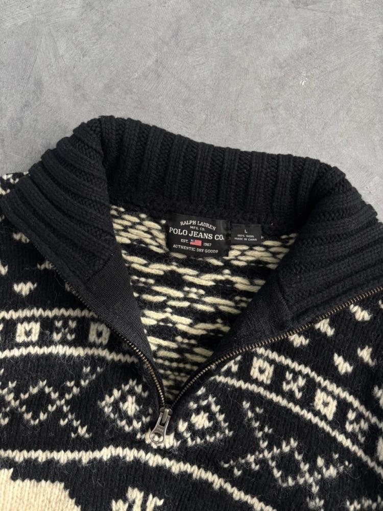 Polo Jeans 폴로진스 헤비 울 노르딕 하프 집업 9