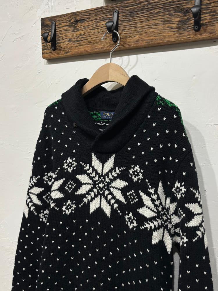 Polo 폴로 랄프로렌 신형 블랙 노르딕 숄카라 니트 6