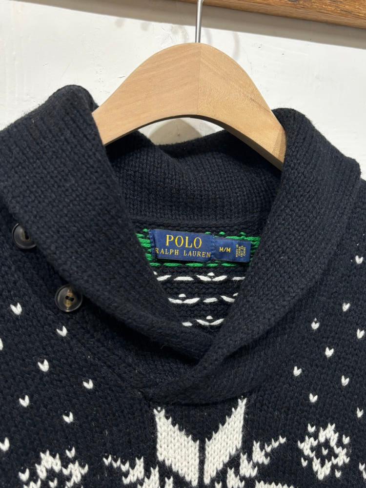 Polo 폴로 랄프로렌 신형 블랙 노르딕 숄카라 니트 7