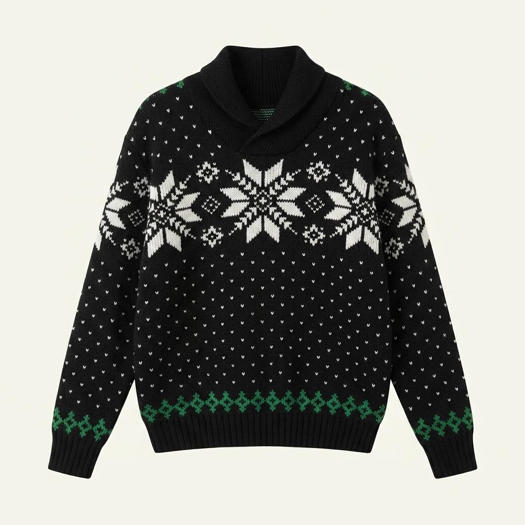 Polo 폴로 랄프로렌 신형 블랙 노르딕 숄카라 니트 1