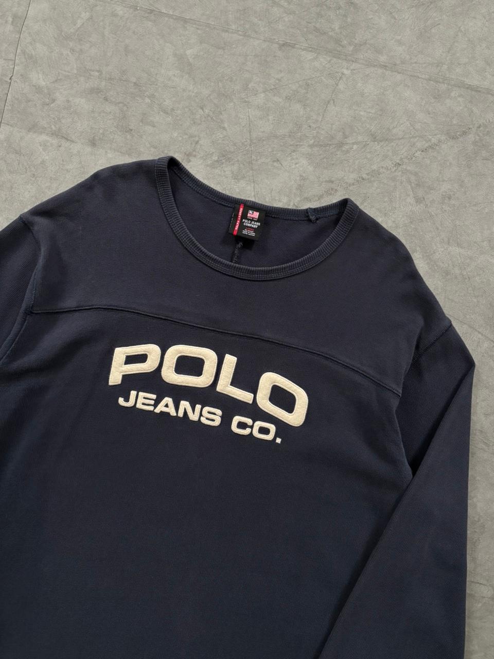 Polo 폴로 진스 네이비 아치로고 롱슬리브 2