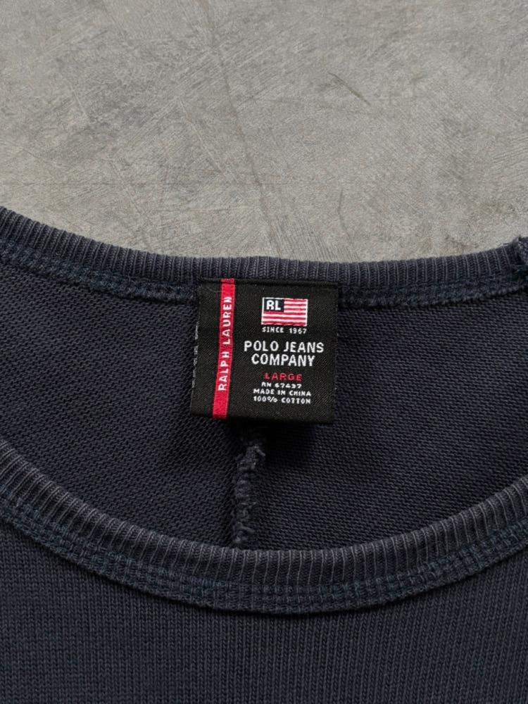 Polo 폴로 진스 네이비 아치로고 롱슬리브 7