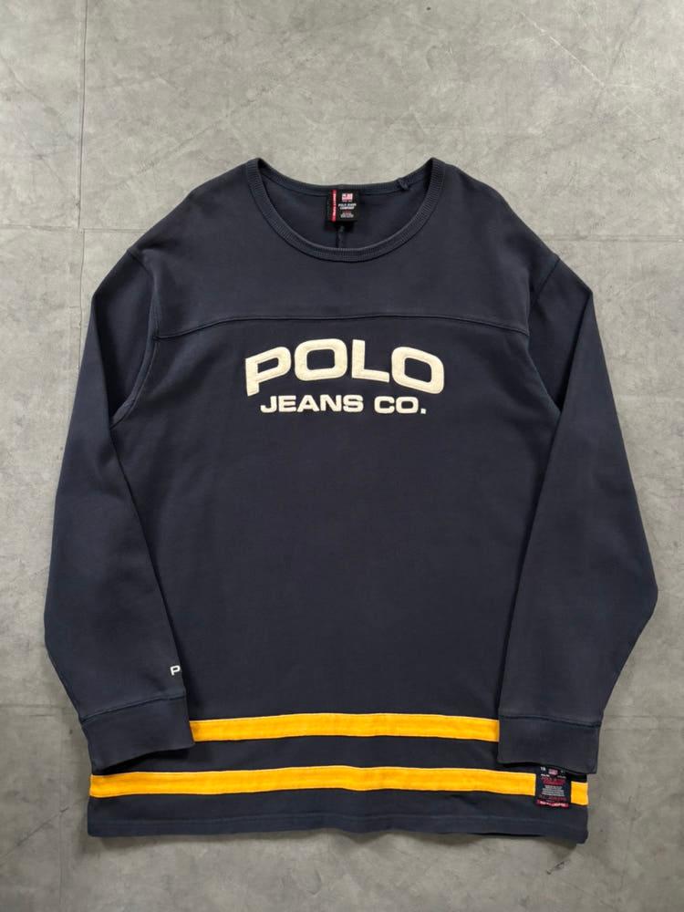 Polo 폴로 진스 네이비 아치로고 롱슬리브 4