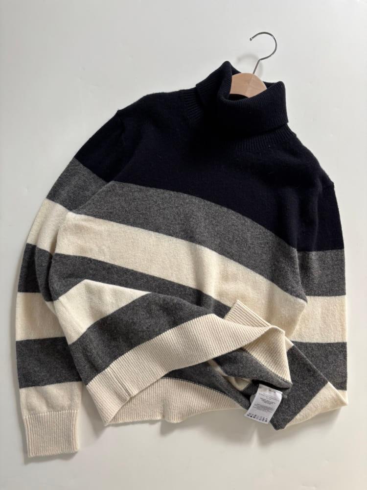 Moncler 몽클레어 스트라이프 울 터틀넥 니트 4