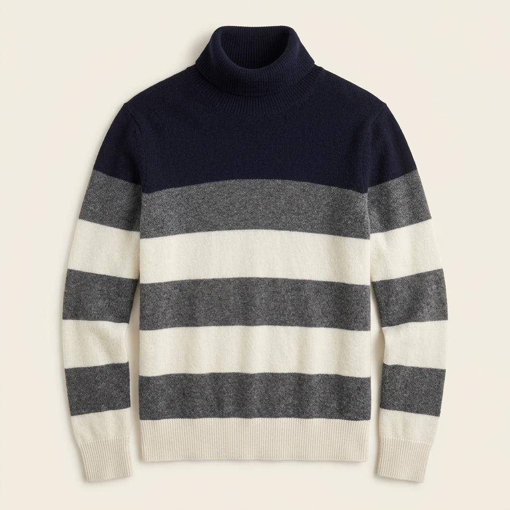 Moncler 몽클레어 스트라이프 울 터틀넥 니트 1