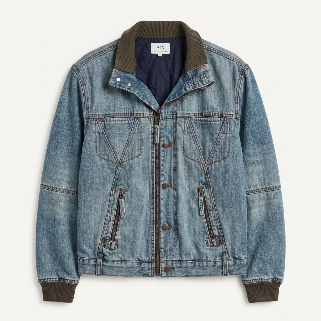 (중고) Armani Exchange 아르마니 익스체인지 데님 집업 자켓 1