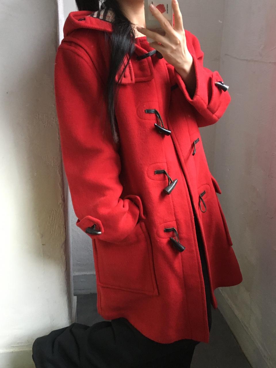 Burberry 버버리 레드 더플 코트 2