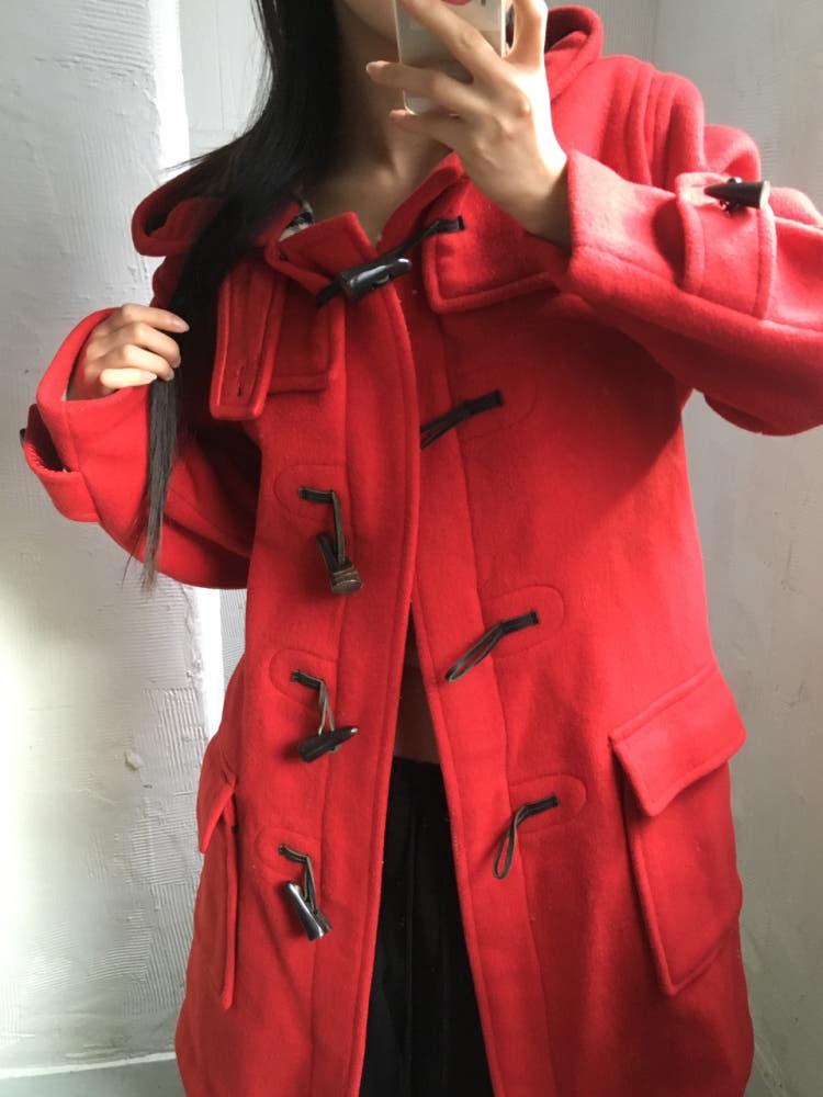 Burberry 버버리 레드 더플 코트 5