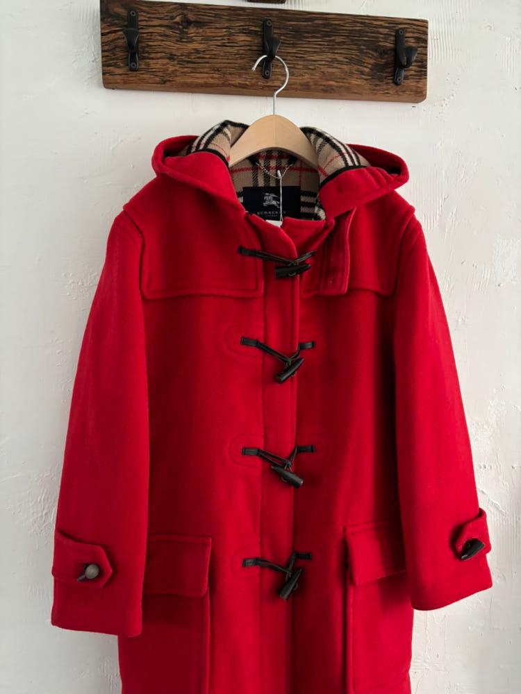 Burberry 버버리 레드 더플 코트 7