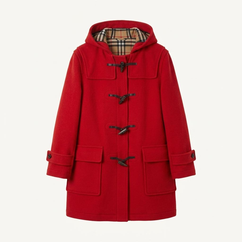 Burberry 버버리 레드 더플 코트 1