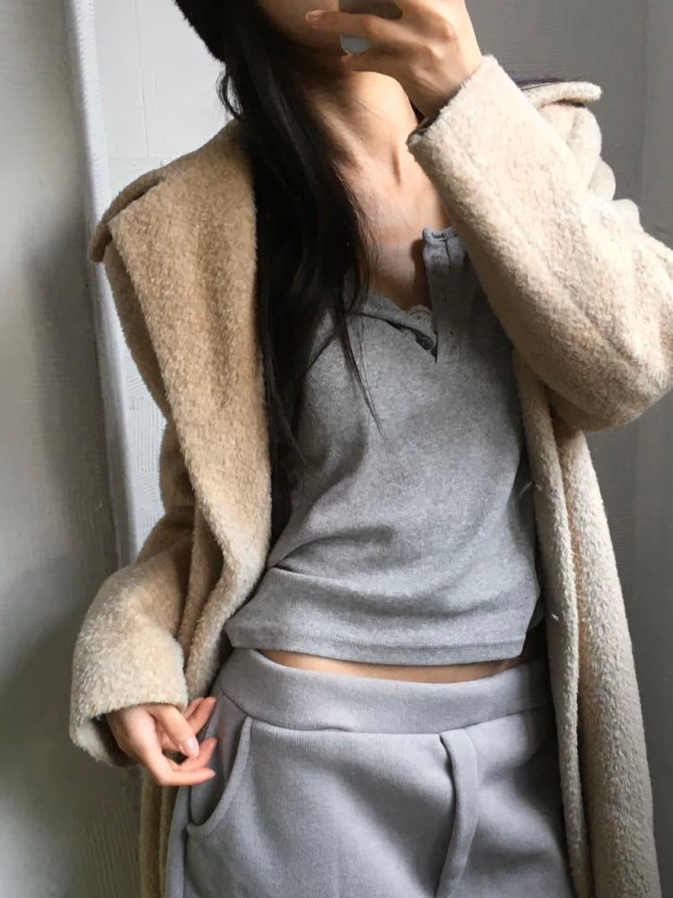 Max Mara 막스마라 알파카 싱글 코트 4