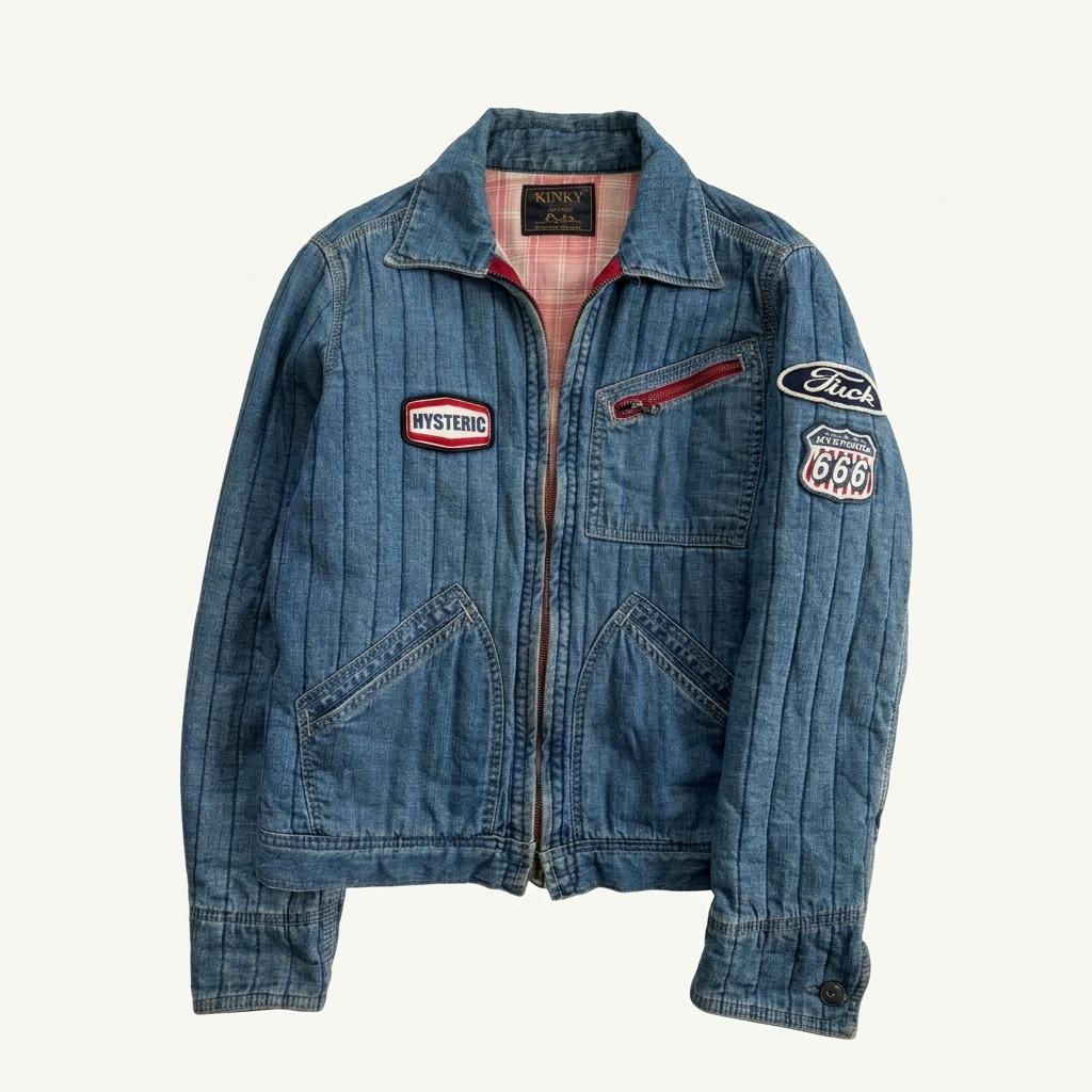 Hysteric Glamour 히스테릭글래머 데님 패치워크 자켓 1