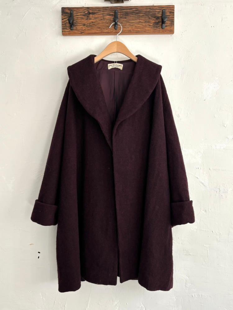 Comme des Garcons 꼼데가르송 96‘s 버건디 울 코트 6