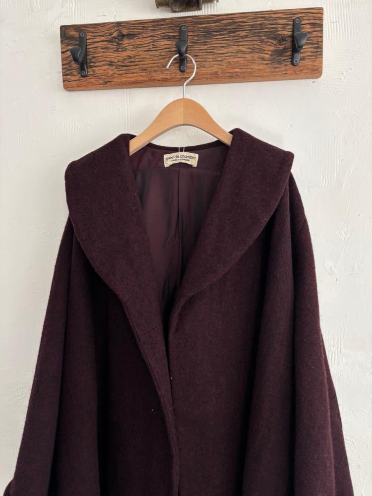Comme des Garcons 꼼데가르송 96‘s 버건디 울 코트 7