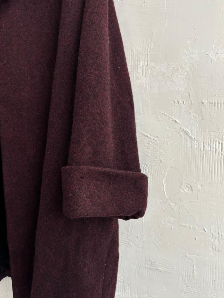 Comme des Garcons 꼼데가르송 96‘s 버건디 울 코트 9