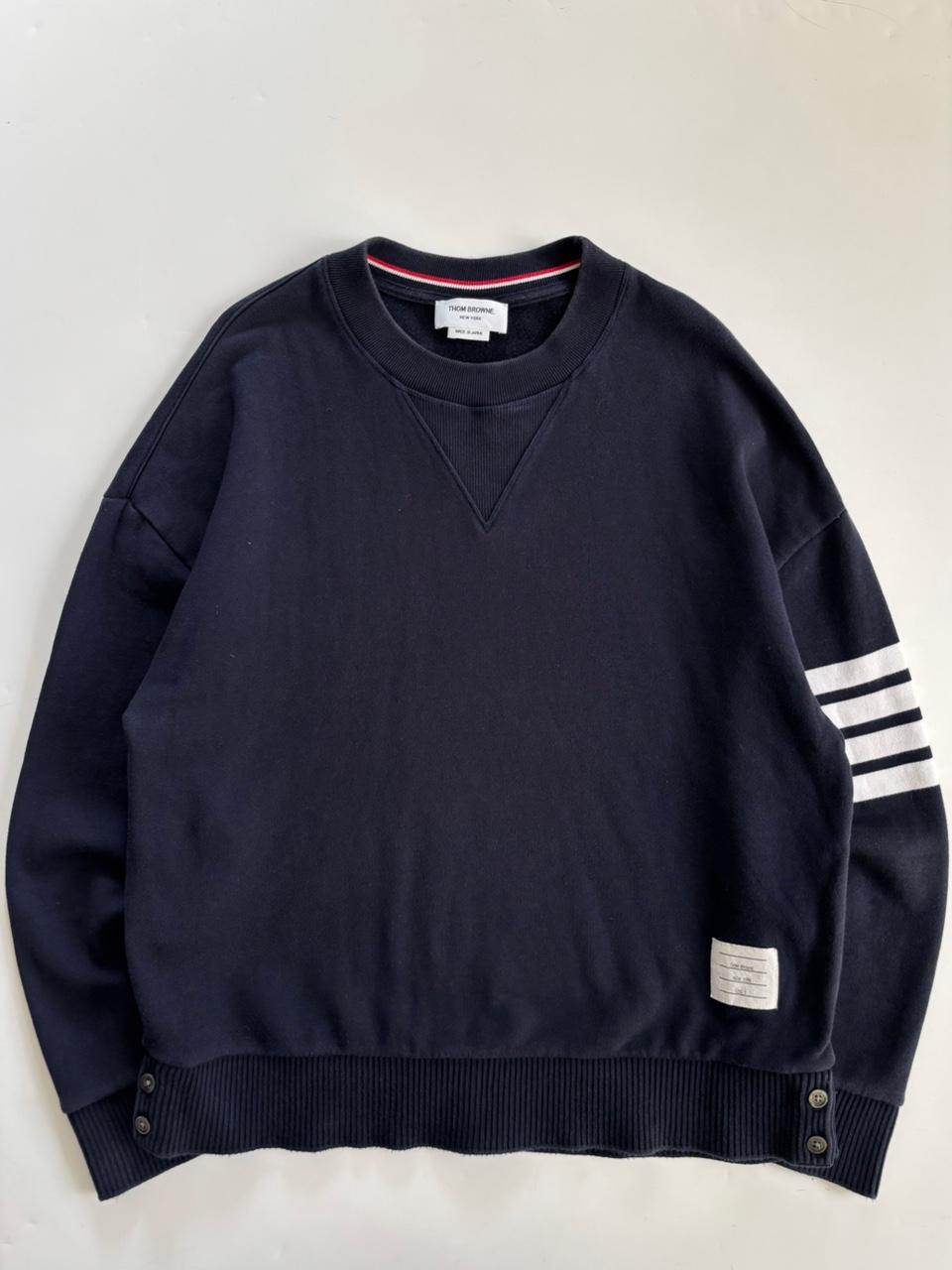 Thom Browne 톰브라운 네이비 스웨트셔츠 2