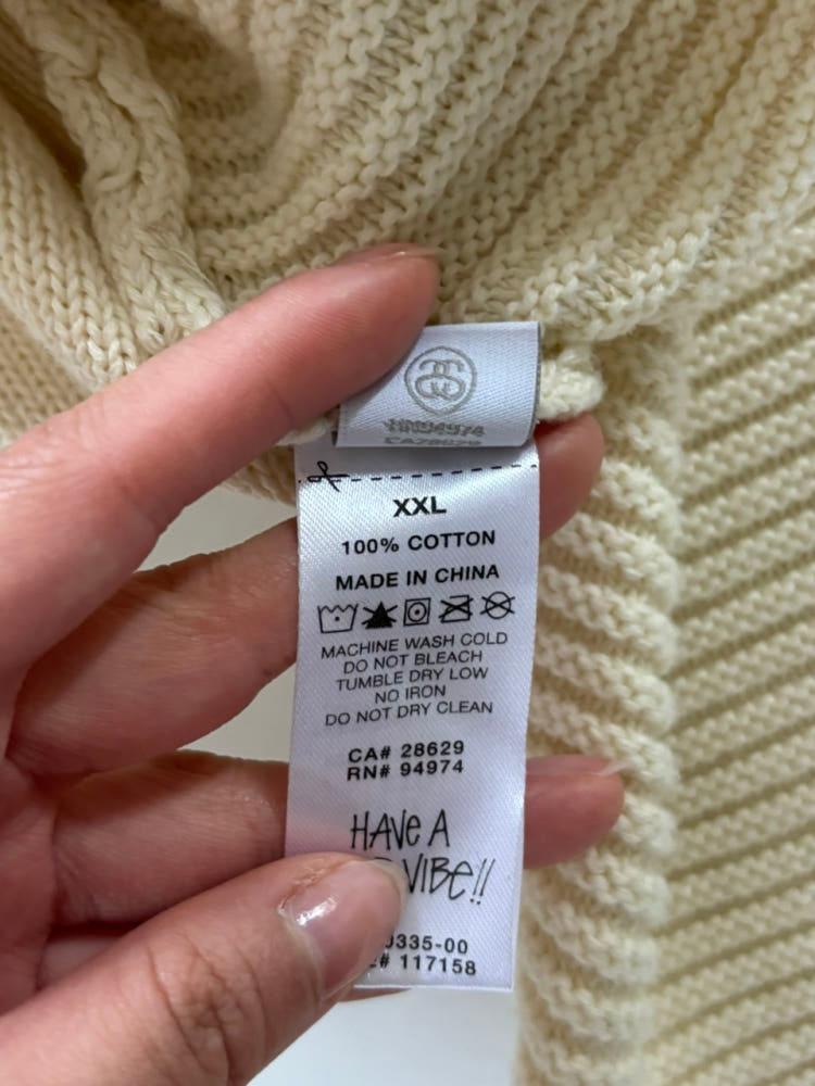 Stussy 스투시 아이보리 패치워크 스웨터 9