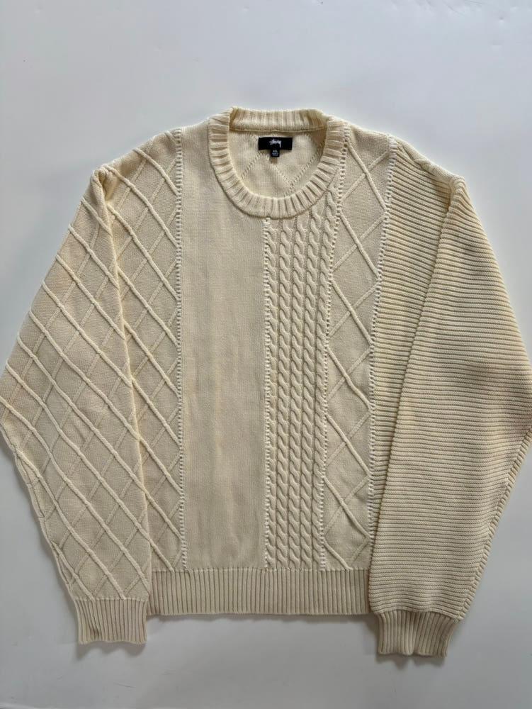 Stussy 스투시 아이보리 패치워크 스웨터 7