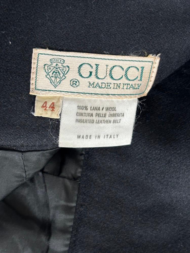 Gucci 구찌 블랙 가죽 미니 스커트 11