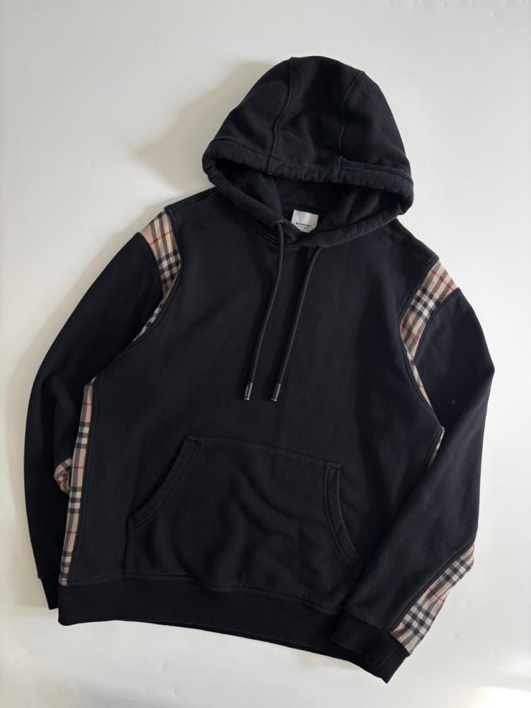 Burberry 버버리 블랙 체크 코튼 후디 4