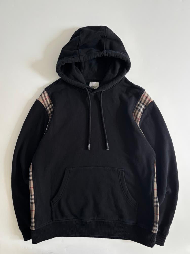 Burberry 버버리 블랙 체크 코튼 후디 5