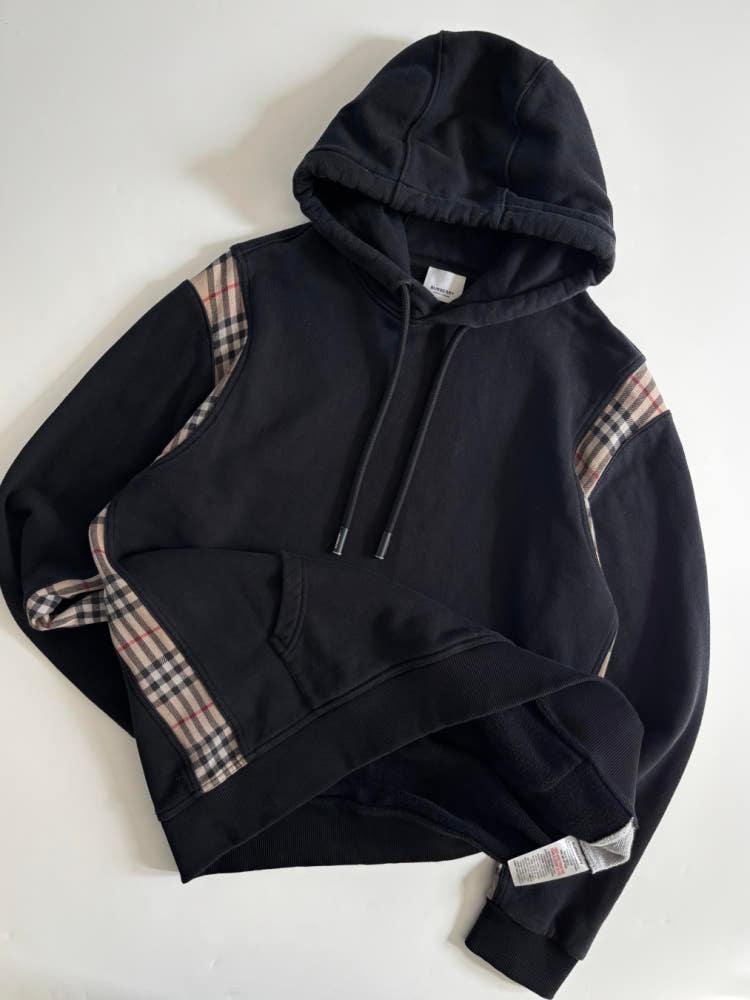 Burberry 버버리 블랙 체크 코튼 후디 3