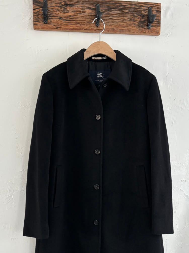 Burberry 버버리 블랙 싱글 브레스트 코트 4