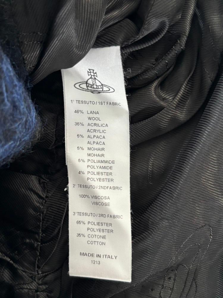 Vivienne Westwood 비비안 웨스트우드 스트라이프 모헤어 블렌드 오버 핏 코트 10