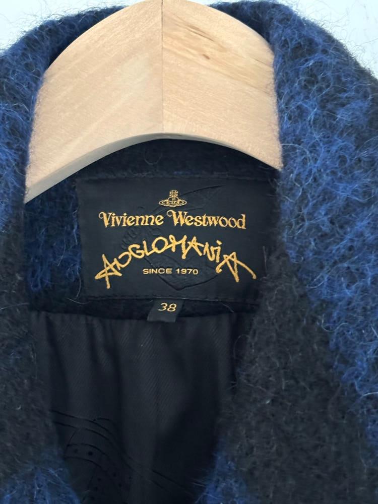Vivienne Westwood 비비안 웨스트우드 스트라이프 모헤어 블렌드 오버 핏 코트 8