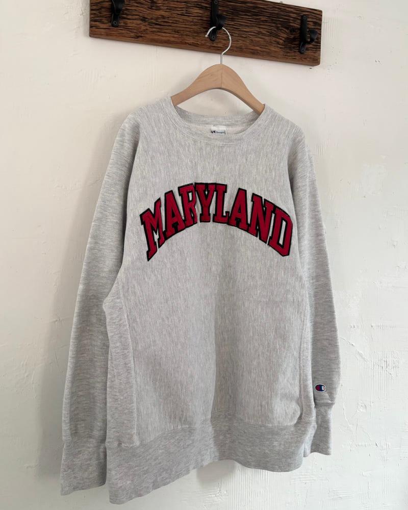 Champion 챔피온 리버스위브 MARYLAND 멜란지그레이 스웻셔츠 4