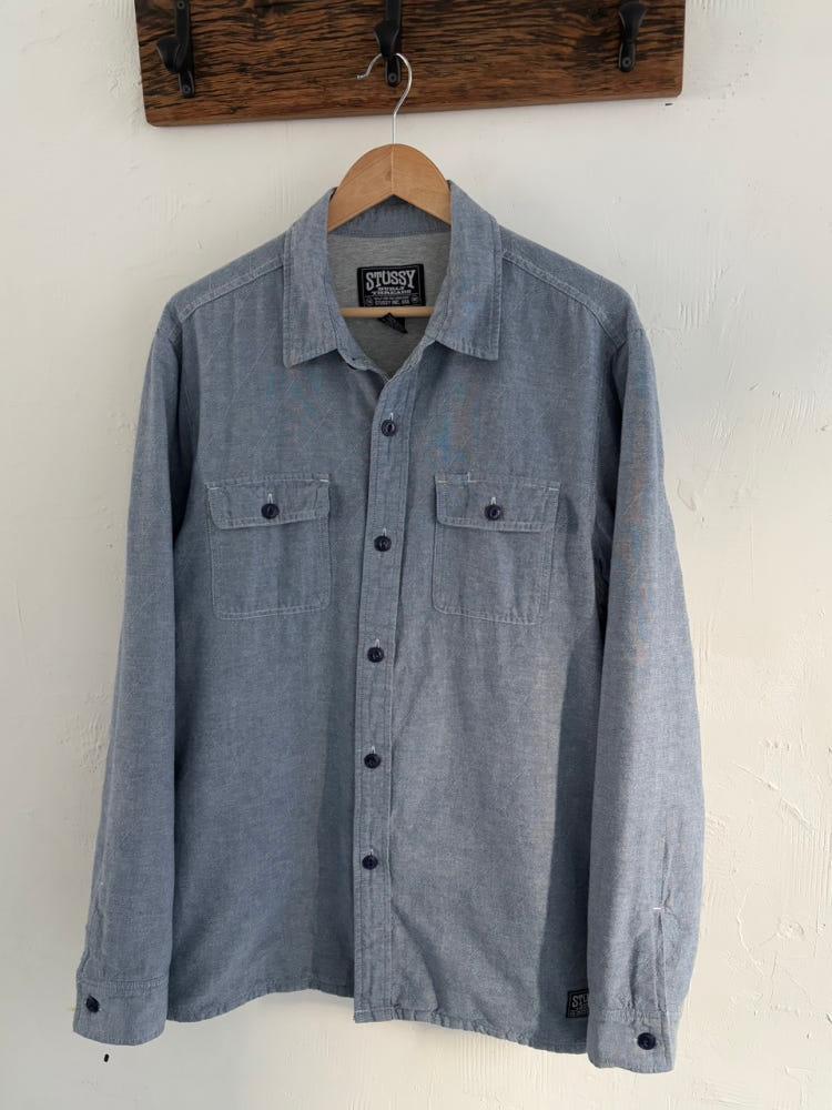 Stussy 스투시 투포켓 안감 데님 셔츠 자켓 4
