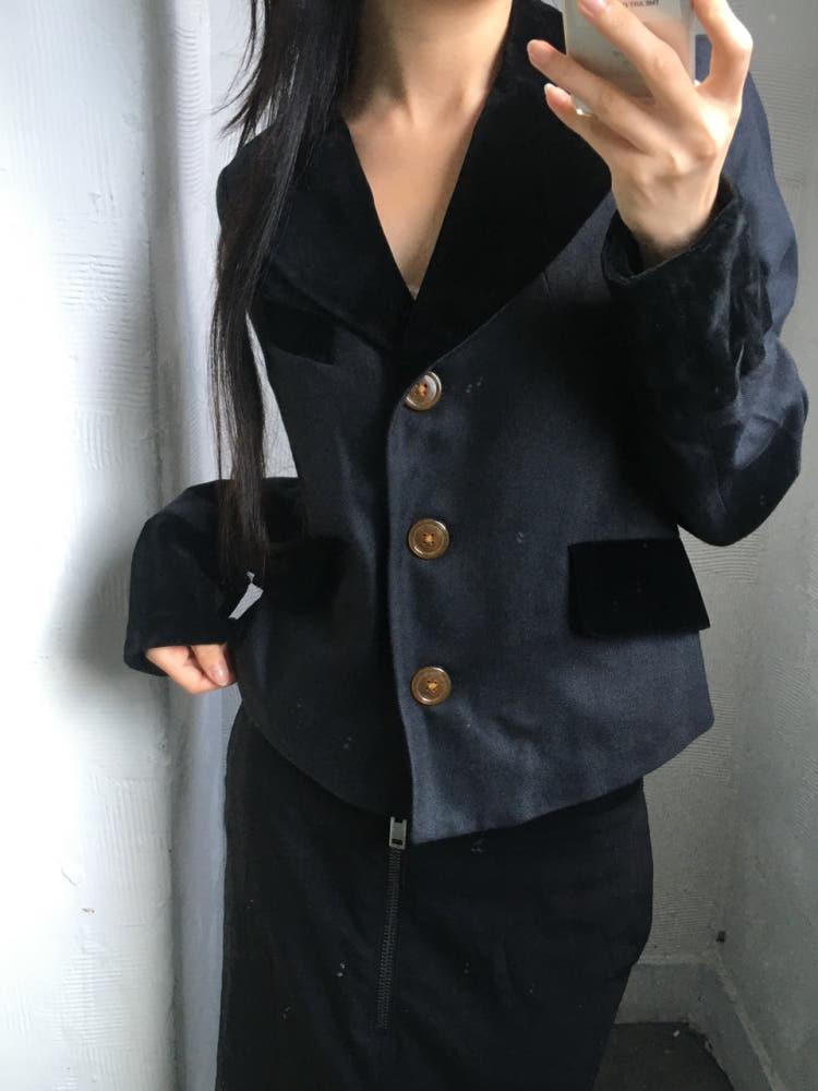 [새상품] Vivienne Westwood 비비안웨스트우드 레드라벨 블랙 울 자켓 4